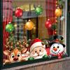 Christmas Static Cling Window Decals for Living Room Bedroom Holiday Party Decorations