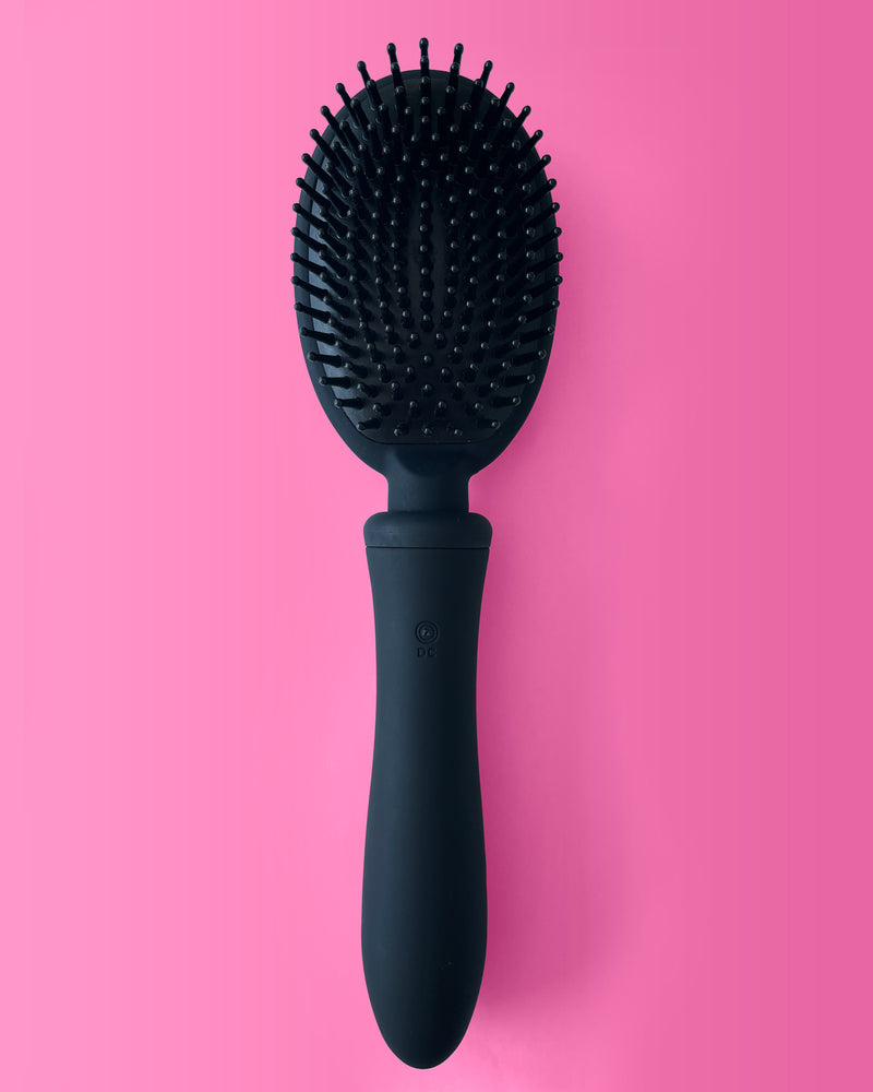 Brosse à Cheveux Vibrante Vibraliss 11.5 x 3.3cm Noir - VIBRALISS - Vibromasseurs Design