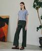 38COMEONCOMMON Vegan Leather Straight Pants (Khaki)