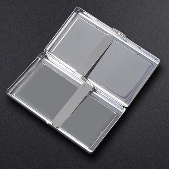 Вінтажна тримач для карток Тонкий металевий кейс Кишеньковий корпус з нержавіючої сталі Гаманець Захисний кейс для кредитних карток для чоловіків жінок Візитниця