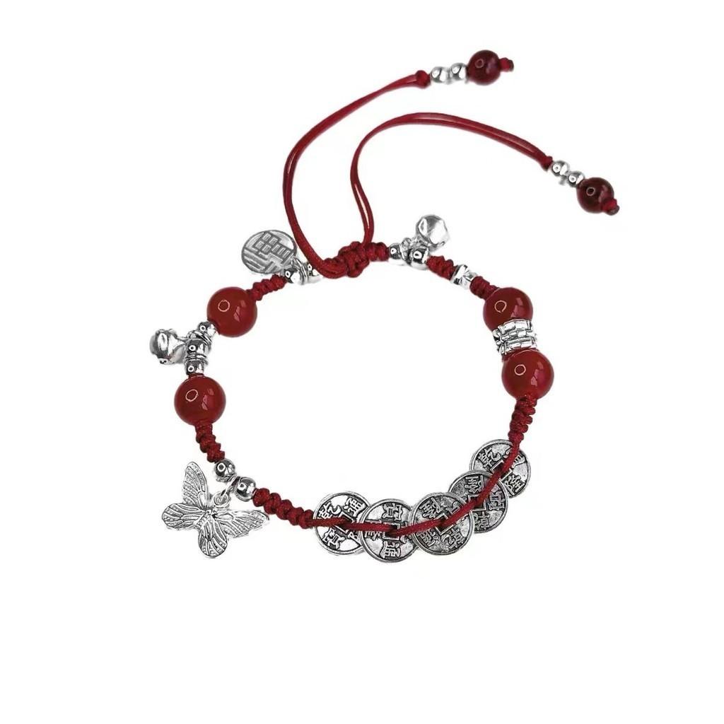Geometric Alloy Handcrafted Bracelet With Bells Unique New Chinese Design For Women