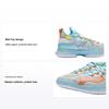 Li Ning Youth Flash 6 Anti-Slip Shock Absorption Wear-Resistant Rebound Mid-Top Basketball Shoes Kids Basketball Shoes Blue YKBR024-9