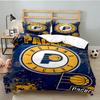 Pacers Basketball Team  Bedding Set 3pcs, High Quality Bedding Set Including 1pc Duvet Cover And 2pcs Pillowcases for Bedroom, Dormitory Gift