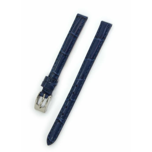 

CASSIS Ремешок для часов с тиснением под крокодила из телячьей кожи CASSIS DONNA Croco Calf 9 мм темно-синий с инструментом для замены D0000312062009M