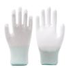 Dust-Free Gloves, Protective Work Wear-Resistant Non-Slip Gloves, Thin Leather Gloves, High-Quality PU Coated Palm/12 Pairs/pack M