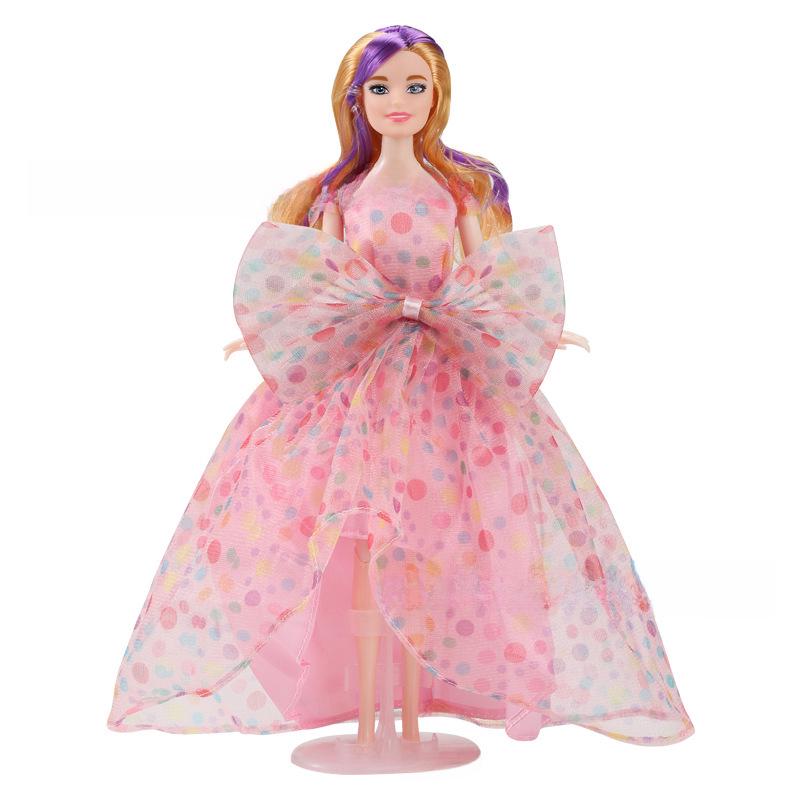 

Кукла 30 см Свадебное платье с аксессуарами - Подходит для куклы Барби 11,5 дюймов, Вечернее платье, Наряд из 6 предметов HS05-5