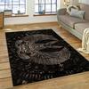 Ancient Egyptian Mythological Ideographic Sign Symbols Carpet Rug for Home Living Room Bedroom Sofa Doormat Decor,Non-slip Mat