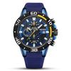 Watch Men'S, Fashion Trend Multifunctional Timing Silicone Sports Watch 2121