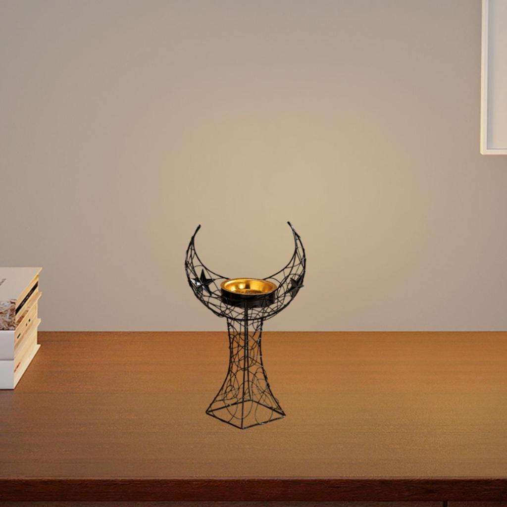 Incense Burner Holder Home Decor Ornament Gift Creative Moon Sculpture Portable for Hotel