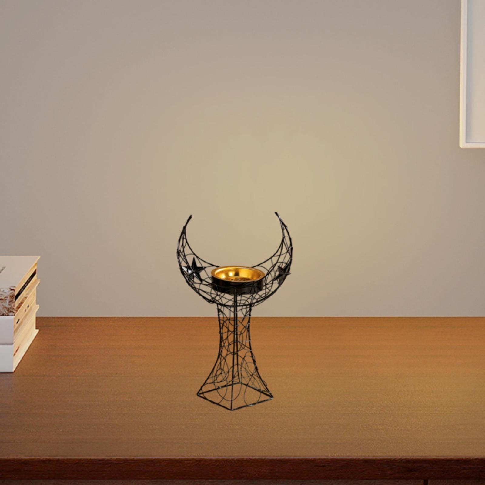 

Держатель для благовоний, домашний декор, украшение, подарок, креативная скульптура Луны, портативная для отеля чёрный