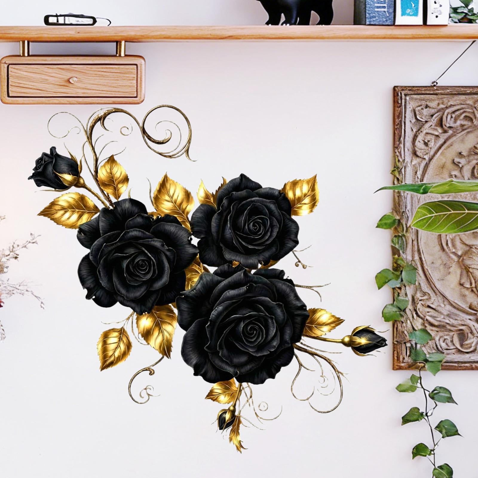 

Китайский - Цветок Черного Пиона Настенная Наклейка для Украшения Дома, Спальни, Шкафа, Гостиной One Size