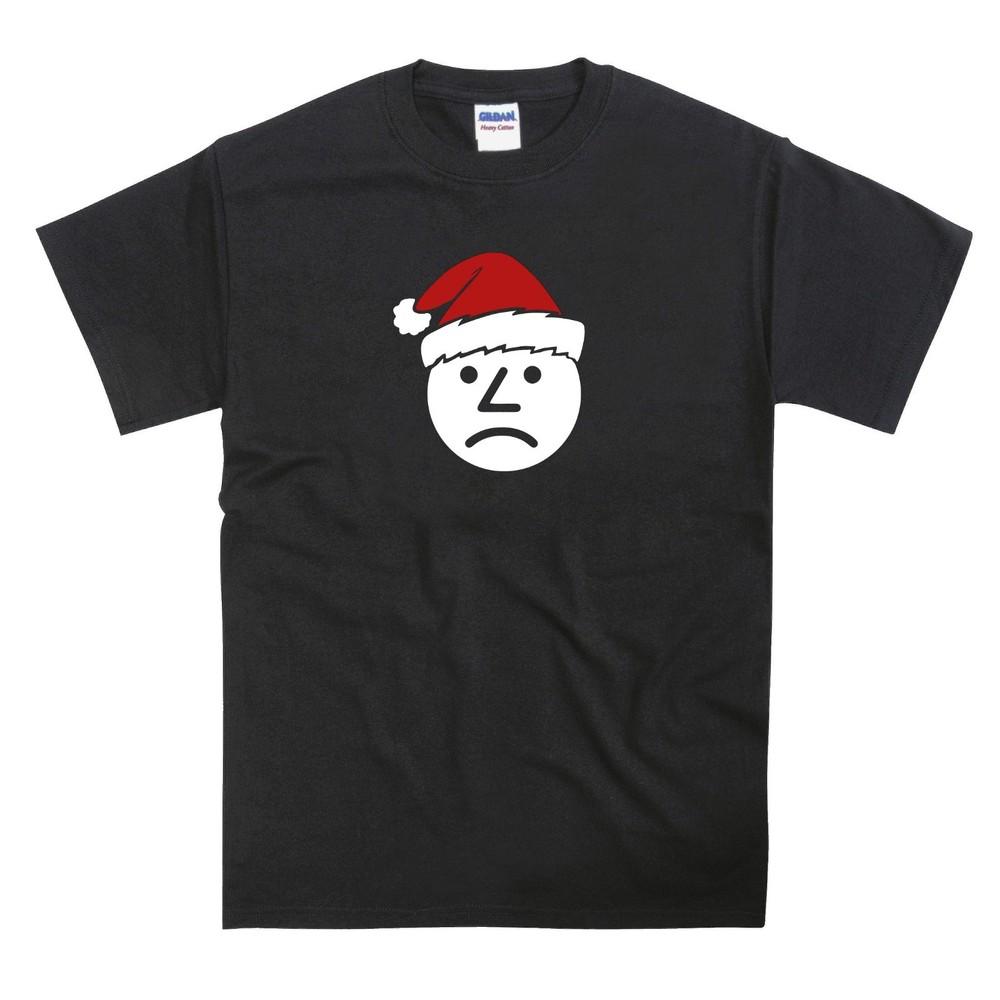 Sad Onion Santa Hat Christmas Xmas T-Shirt S