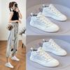 Echtes Leder Weiße Schuhe frauen Sommer Neue Koreanische Version von Alle-spiel Flache Schuhe
