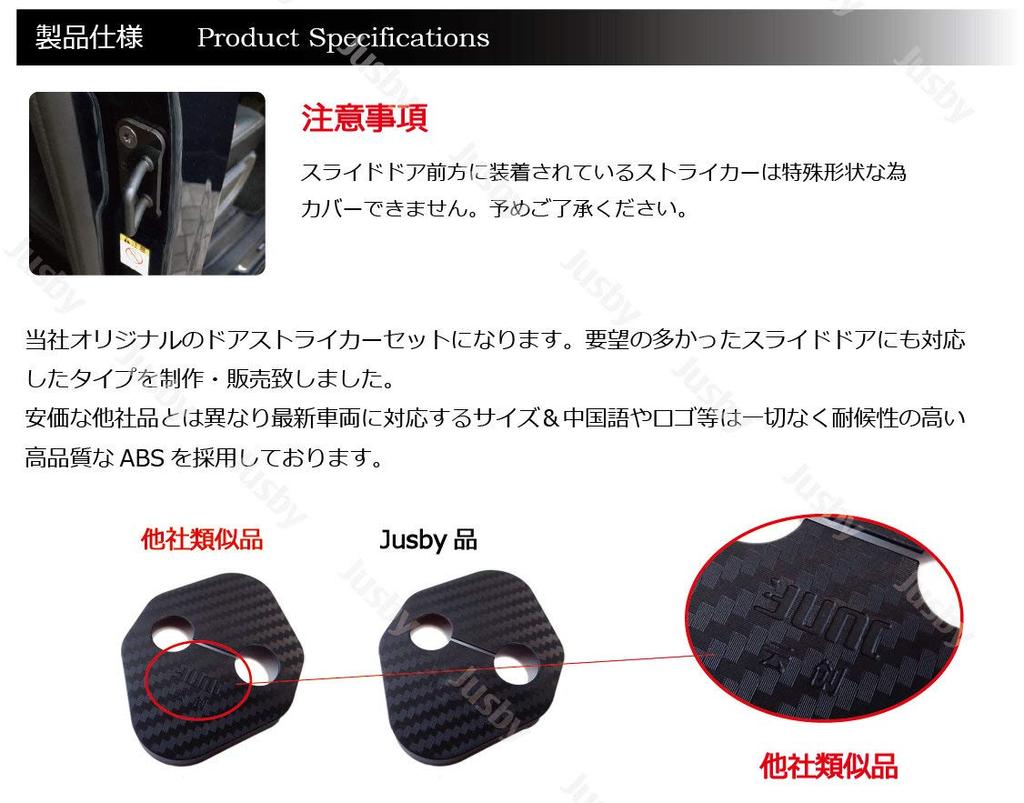 New Tanto (Custom) For LA650S/660S Carbon Pattern Door Striker Cover 1 Door Cover TANTO Dress Up Parts Accessories