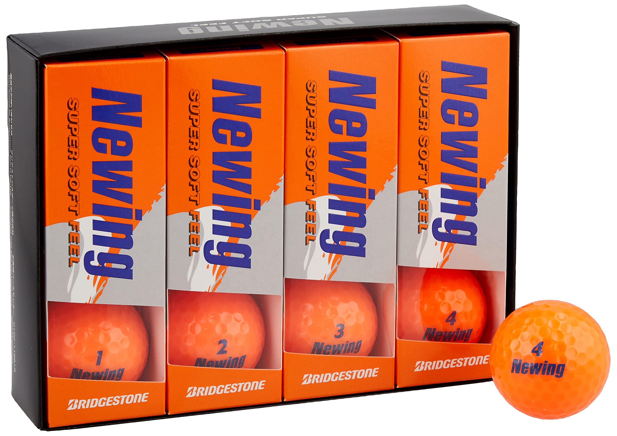 

Bridgestone Newing Super Soft Feel Unisex NCOX Super Orange Gradient Soft Core Golf Balls