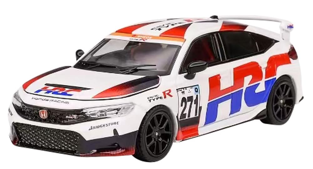 

MOTORHELIX Honda Civic Type R HRC Version Жемчужно-белый Готовое изделие M65313 1/64 (ФЛ5)