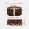 Windproof Leopard Print Headband Coldproof Ear Warmer Vintage Elastic Headband  Winter