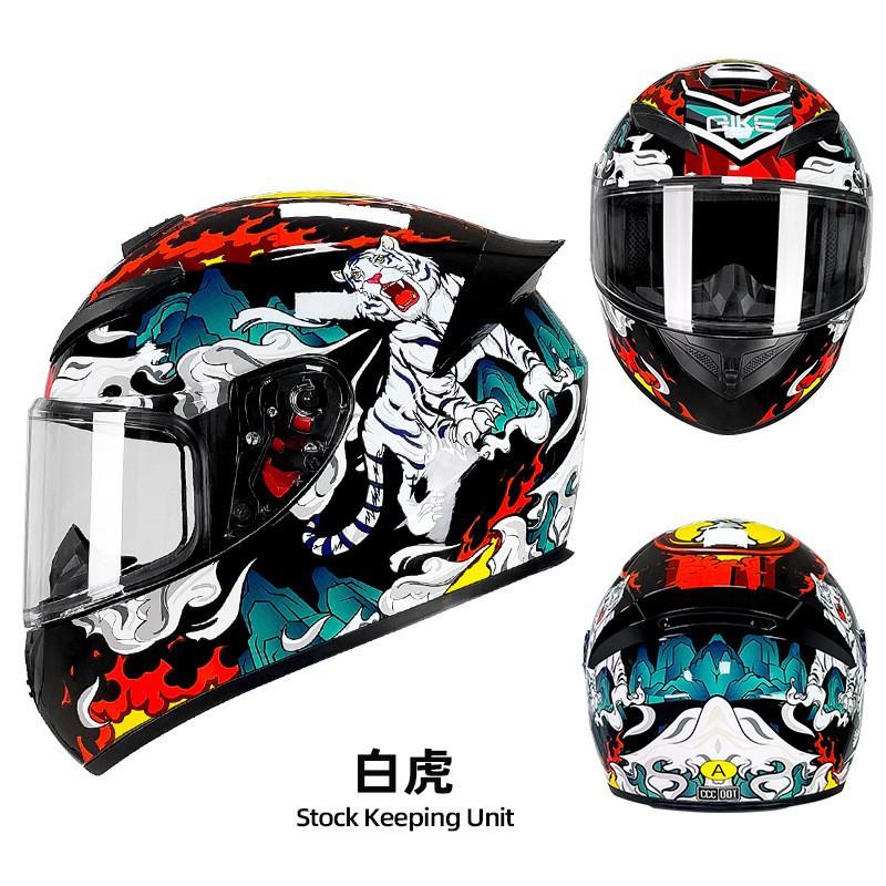 Motorcycle Helmet Four-Season Bluetooth Full Men's 3C/DOT Certification New National Standard