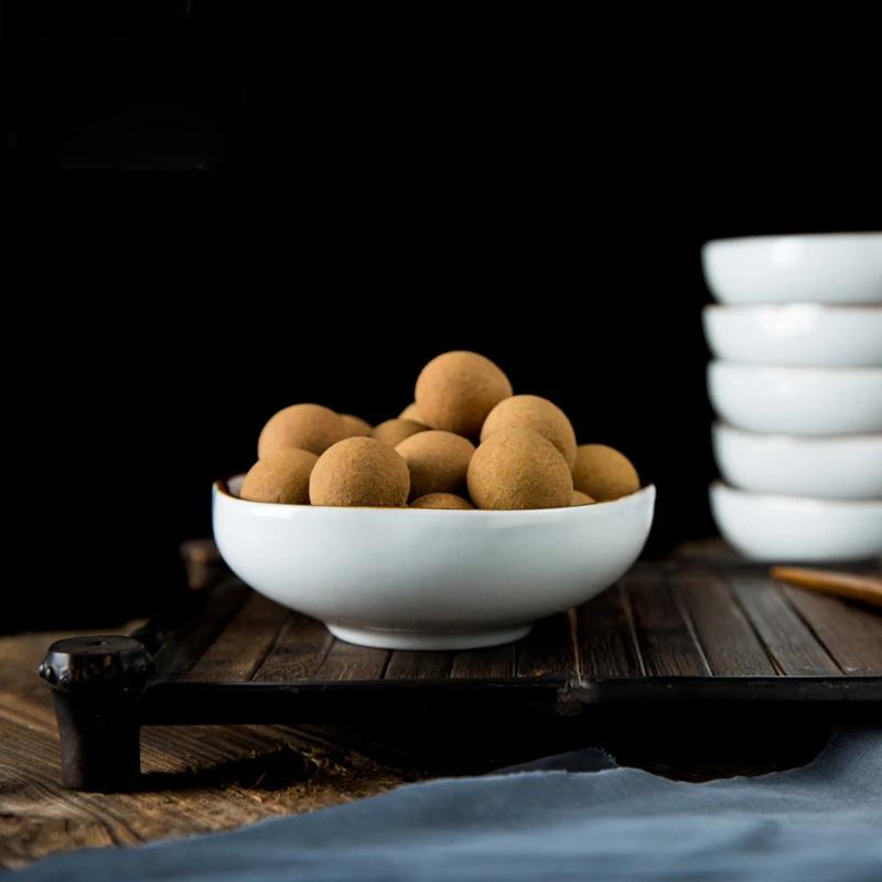 Refreshment Dish Chinese Fruit Dessert Plate Small Dish Jingdezhen Underglaze Color Ceramic Tea Tray Hand Painted Tableware