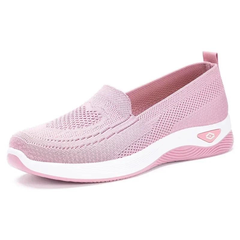 Fashion Women Sneakers Versatile Mesh Single Shoe Lightweight Platform Hiking Casual Soft Sole Vulcanized Shoes for Women Zapatos Mujer