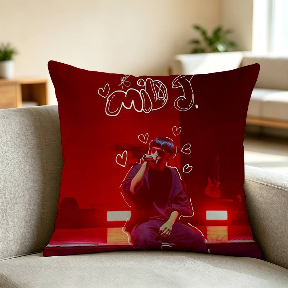 Latin Trap Milo J Musician Pillow Case Square Double-Sided Sofa Cushion Cover Bedroom Bedside Pillow