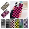 Checkerboard Plaid Checked Checkered Phone Case Cover For iPhone 17 Air 15 16 14 13 12 Pro Max 11 Pro Max Plus