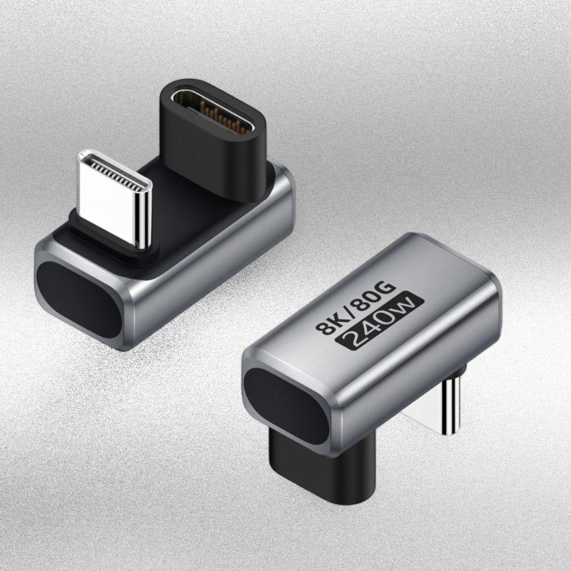 Aluminum USB4.0 Adapter For 8K60Hz Video Output And Multiple Device Compatibility 240W Power Delivery