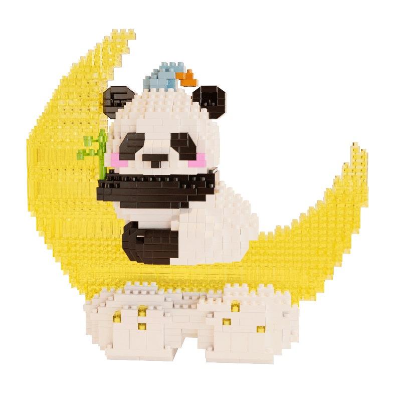 Panda Building Blocks Toy Creative Birthday Gift For Boyfriend/girlfriend Made Of Plastic/abs Material Includes 800+ Diamond-like Pieces