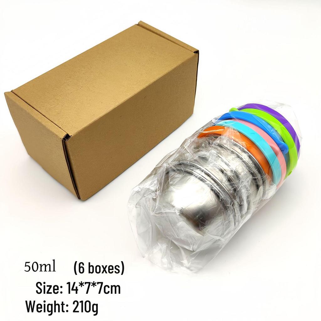 Portable Stainless Steel Sauce Cup with Leak-Proof Silicone Lid - Ideal for Outdoor Salads