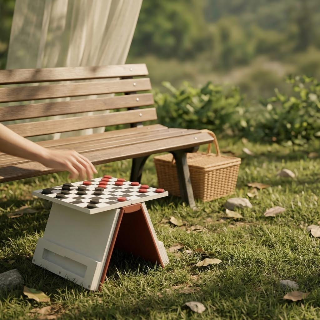 3D Printed - Foldable Portable Travel Board Game