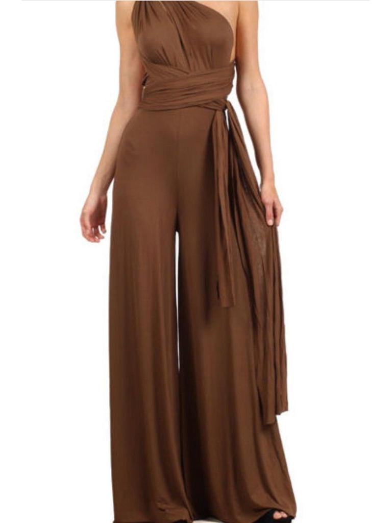 Women's Multi-Way Strap Crossover Bandage Jumpsuit - Sexy & Stylish OL Fashion