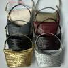 Handmade Women's Soft Leather Woven Shoulder Bag
