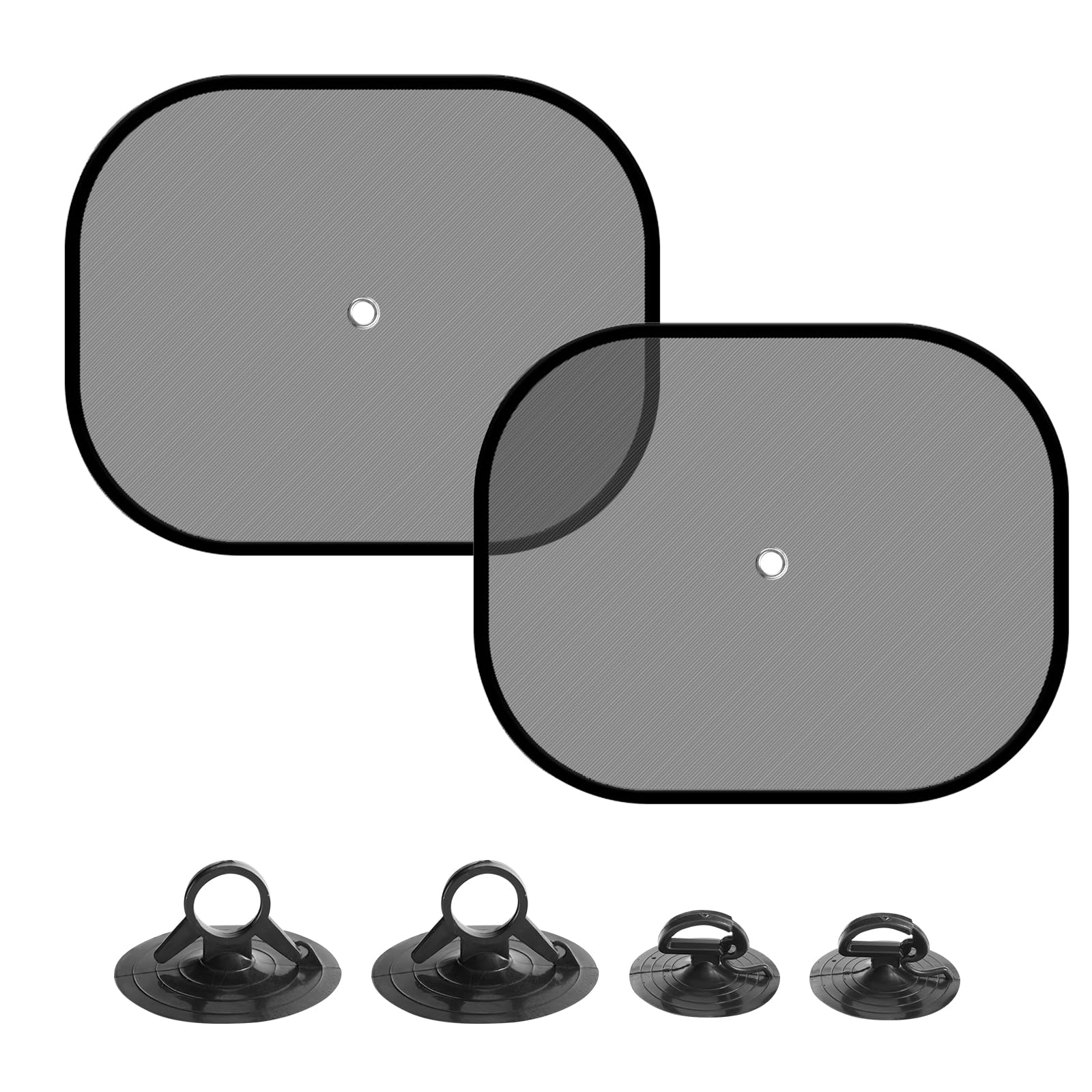 

TREXPURE Car Side UV Light Suction Easy Installation and Mesh Curtain for 44x36 cm Sunshade, Protection, Sunshade, Blocking, Insulated, Foldable, Cup,