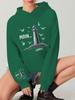 Moin Lighthouse Seagulls Sketch Women's Hoodies