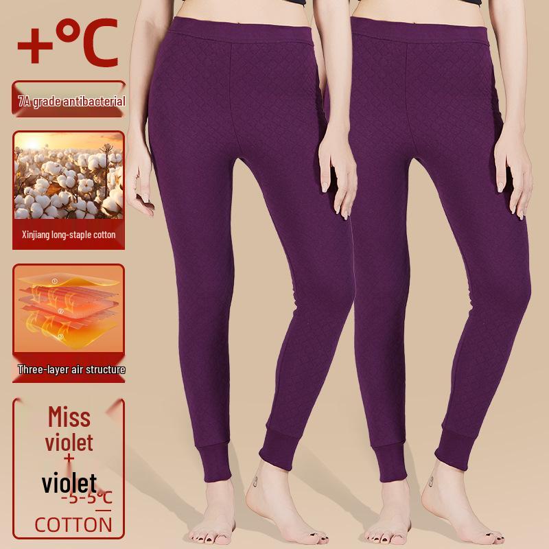 Couple's Winter Warm 100% Cotton Antibacterial Thickened Pants for Autumn and Northeast Winters