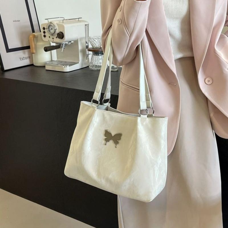 Butterfly Tote Large Women's Bag Fashionable Commuter Bag Large Capacity Versatile Shoulder Bag