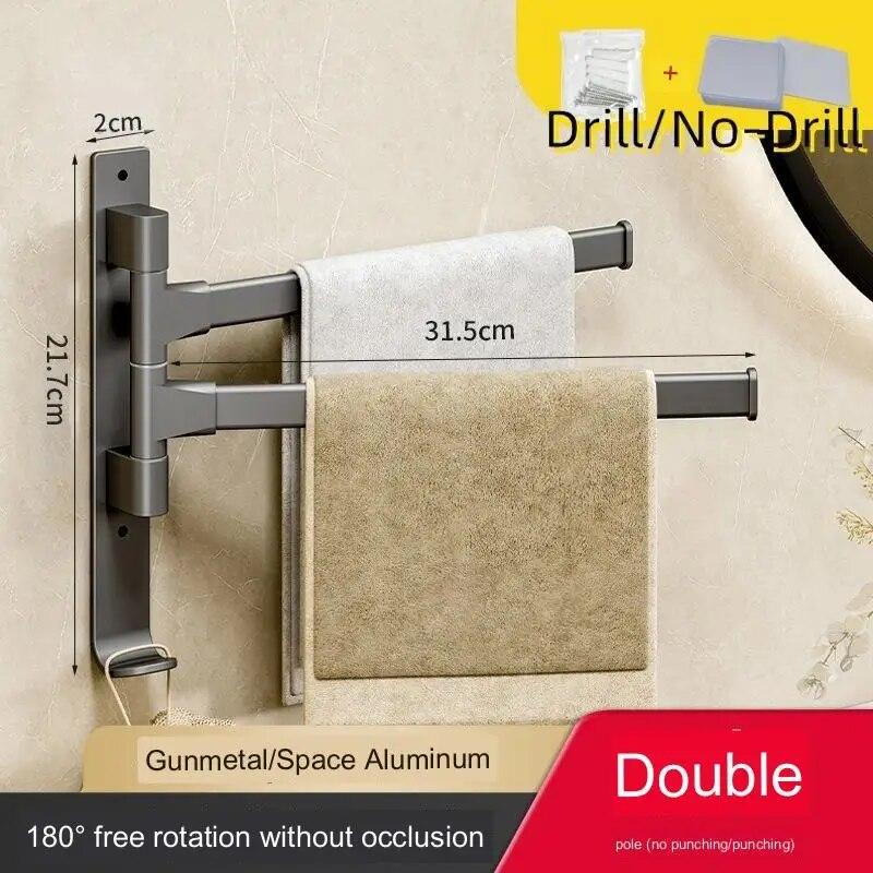 Banyo Havlu Askısı Katlanabilir Çamaşır Askısı Duvar Tipi Kendinden Yapışkanlı Banyo Havlu Askısı Düzenleyici Aksesuarları