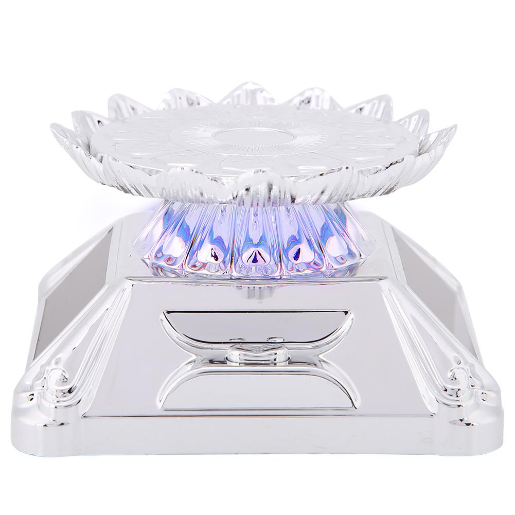 Solar Schaufenster 360 Drehteller Uhr Telefon Schmuck Ring Ausstellungsständer