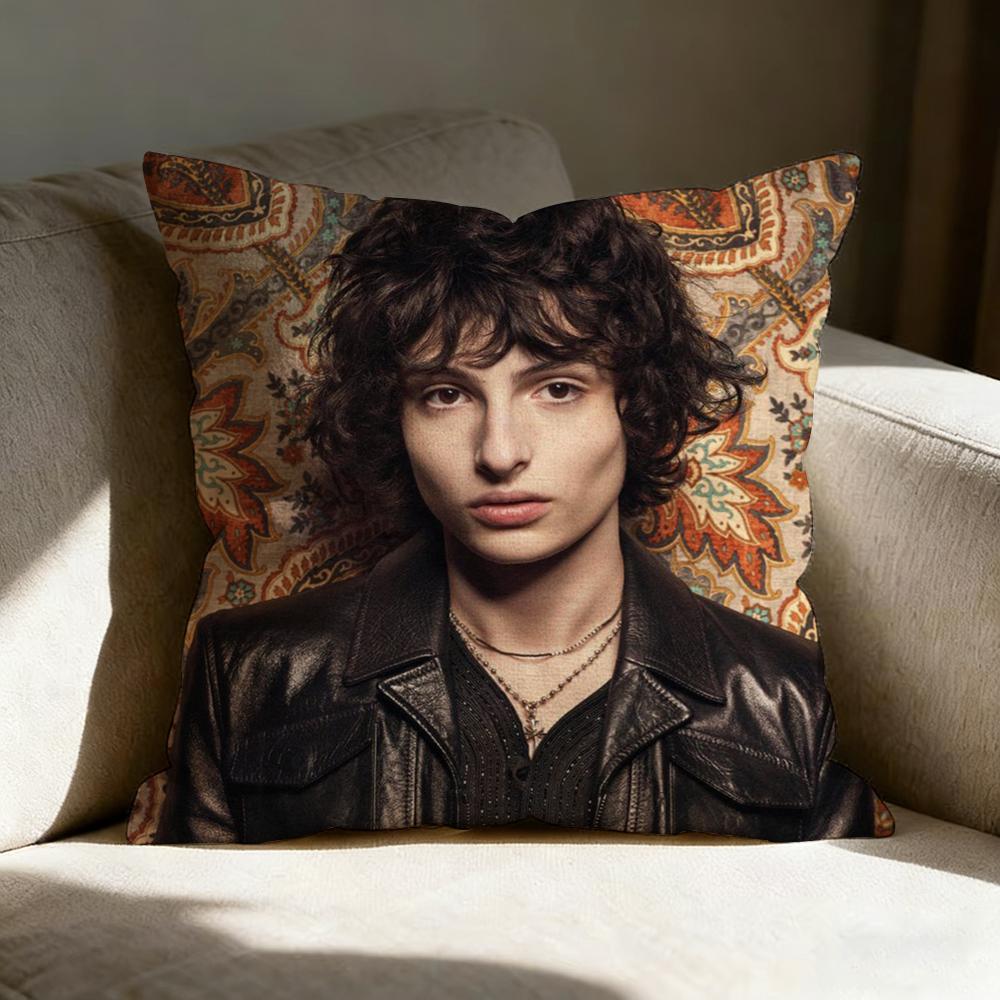 Finn WWolfhard Actor Pillow Case Linen Pillow Covers Cover For Couch Living Room Bench Patio Floor Linen Home Decor