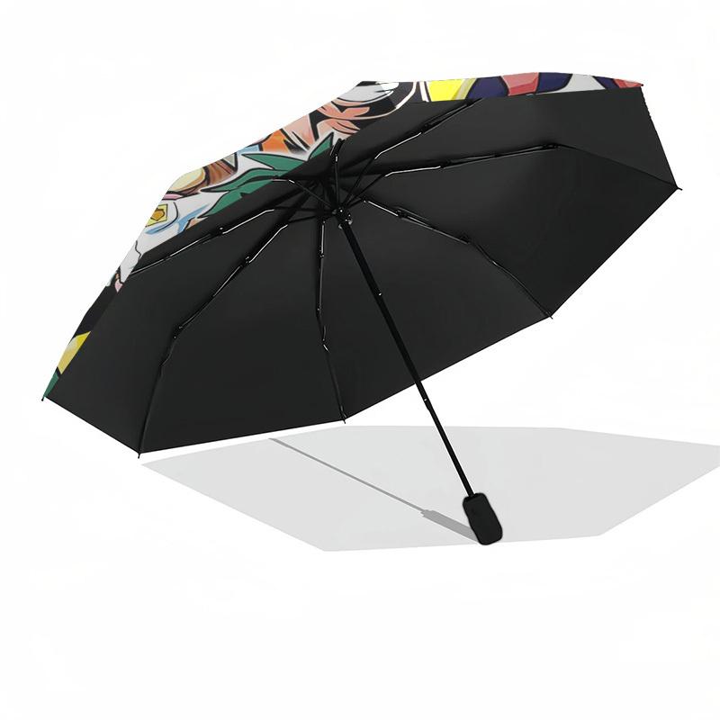 1pc My Hero Academia Outdoor Umbrella - Automatic Opening/Closing, Collapsible Design with 8-Rib Iron Frame - Perfect Gift for Fans, Travelers, Everyd