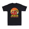 2026 New Relaxing For Jesus Has Your Back Tshirt Unisexs Summer Personality Street Cotton Loose Crew Neck Unisexs Tshirt