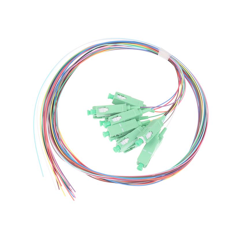 Sc Upc/Apc 12 Bundles Fiber Jumper Connector Sc Square Head Pigtail Fiber Jumper, Pc Monitor Lead Cable Cord, High Speed Data
