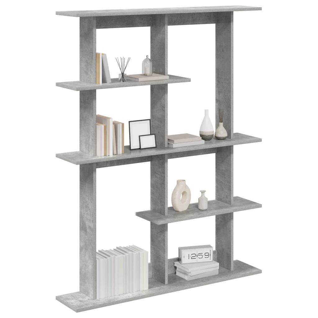Wall Shelf Unit Grey 102 x 20 x 130 cm Particleboard