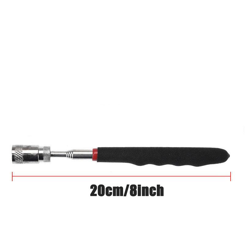 1Pc Strong Iron Rod Bending Strip Lamp Telescopic Extension Rod Car Metal Picking and Retrieval Device Magnet Tool