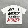 Ins Streetwear Yk Unisex Harajuku Hip Hop Grafikdruck Lässiges Baumwoll-T-Shirt Unisex und Damen Gothic Kurzarm Oberteile