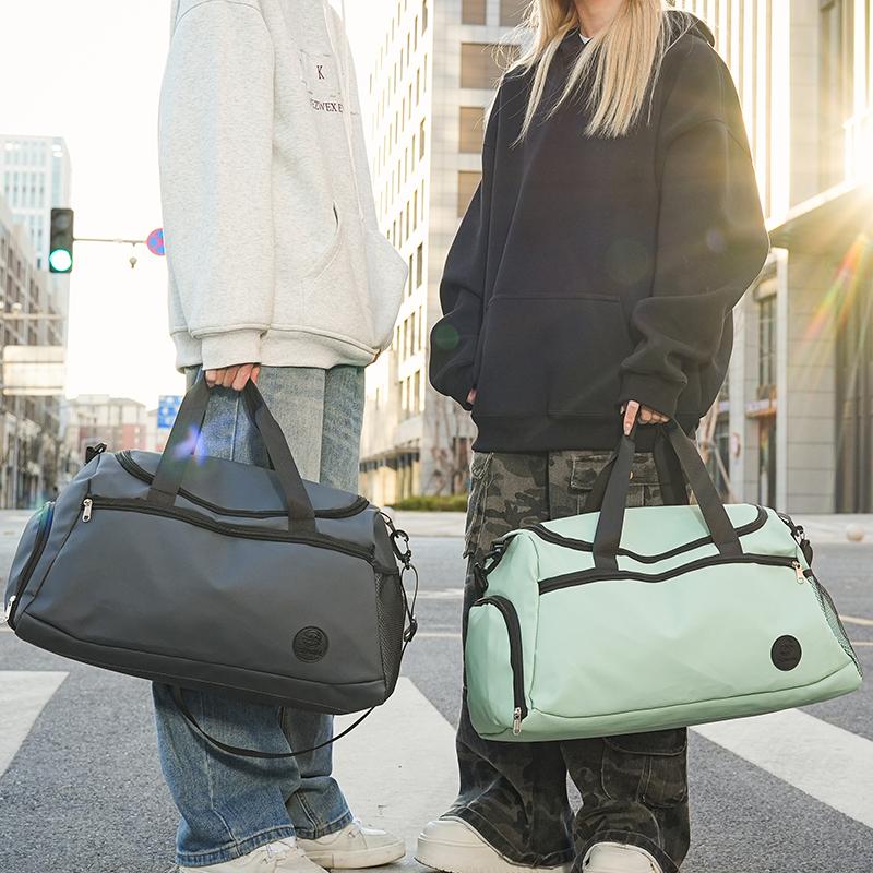 Large Capacity Handbag Sports Training Gym Bag with Shoes Compartment Storage Duffel Bag Dry Wet Separation Short Trip Bag