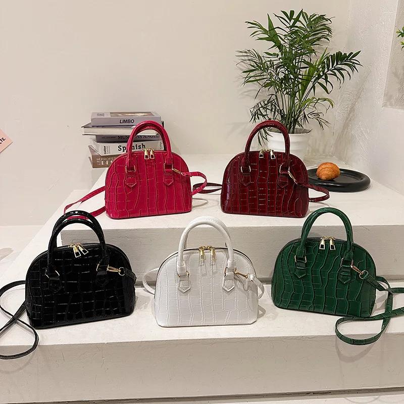 Mini Bag for Women Portable Bag Crocodile Pattern Versatile Shoulder Armpit Bag New Fashion Ladies