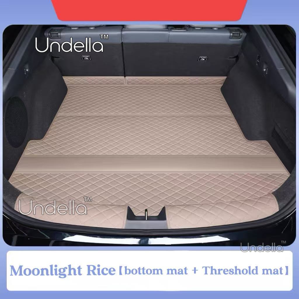 Leather Trunk Mat for XPENG P7+ P7plus 2026 2027 Car Leather Boot Covers Scratch Trunk Mat Pad Tray Protect Interior Accessories