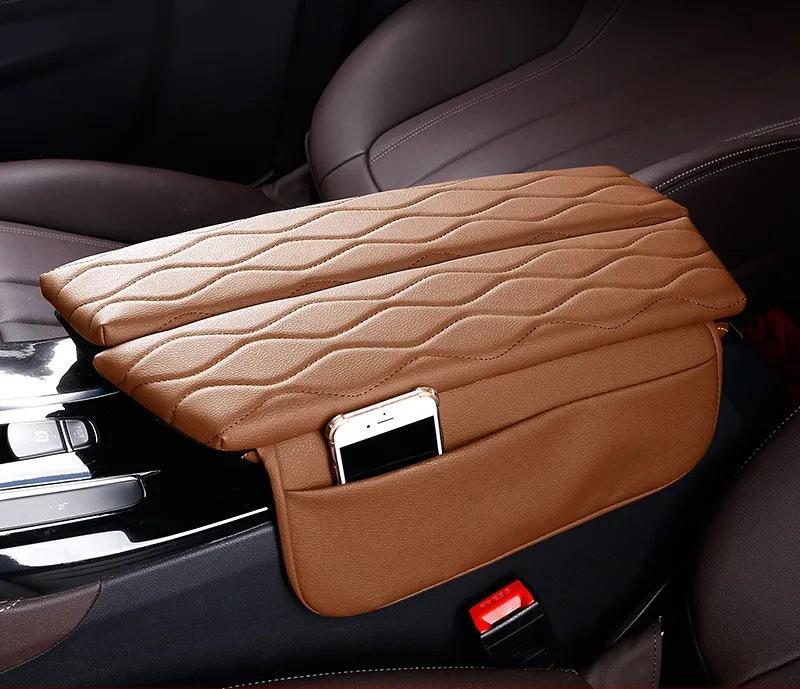 Coussin de Housse d'Accoudoir de Voiture Pour Bmw Série 5 G30 G38 6Gt G32 - Couvercle de Console Centrale en Cuir Tapis de Rangement pour Accoudoir