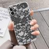 Lace Style Cool Girl Phone Case For IPhone 16 15 14 13 12 Mini 11 Pro XS Max X XR SE 6 7 8 Plus Soft Silicone Cover
